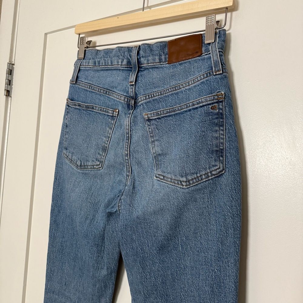 Madewell The Perfect Vintage Jeans Womens 25 Blue Straight Leg Denim Stretch - Picture 5 of 13
